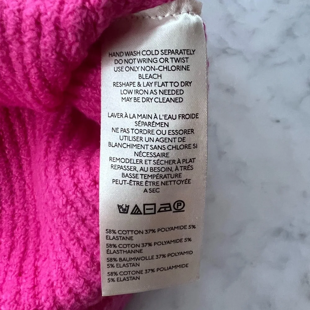 NWT Free People Sunbeam Sweater in Hot Pink Sz Small - Picture 12 of 15
